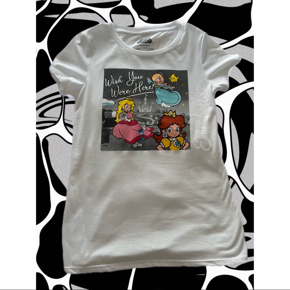 Nintendo Mario character shirt peach